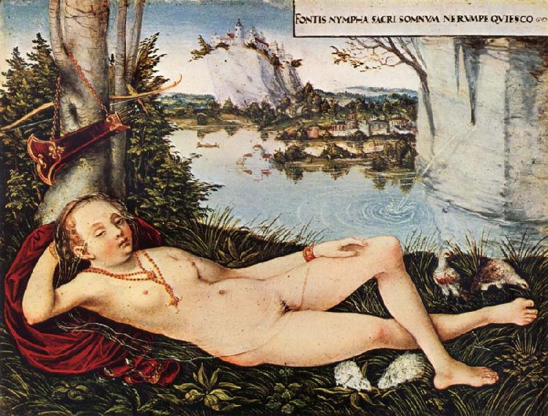 CRANACH, Lucas the Elder Nymph of the Spring